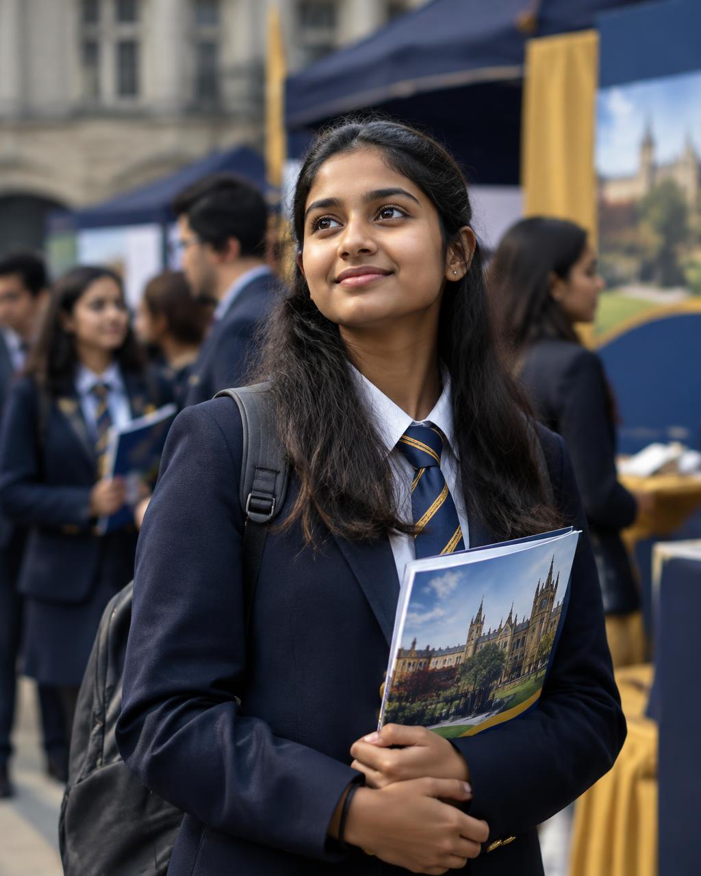 Indian student exploring international university opportunities
